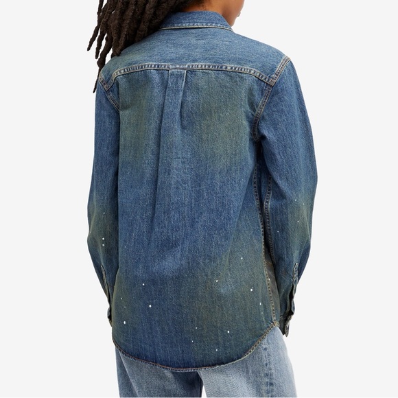 Helmut Lang painted denim shirt $595 NWT - Picture 3 of 5
